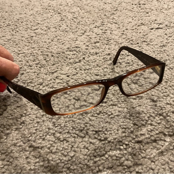 Burberry Vintage Brown Signature Eye Glasses Eyeglasses Y2K, 53 16 35, Like New